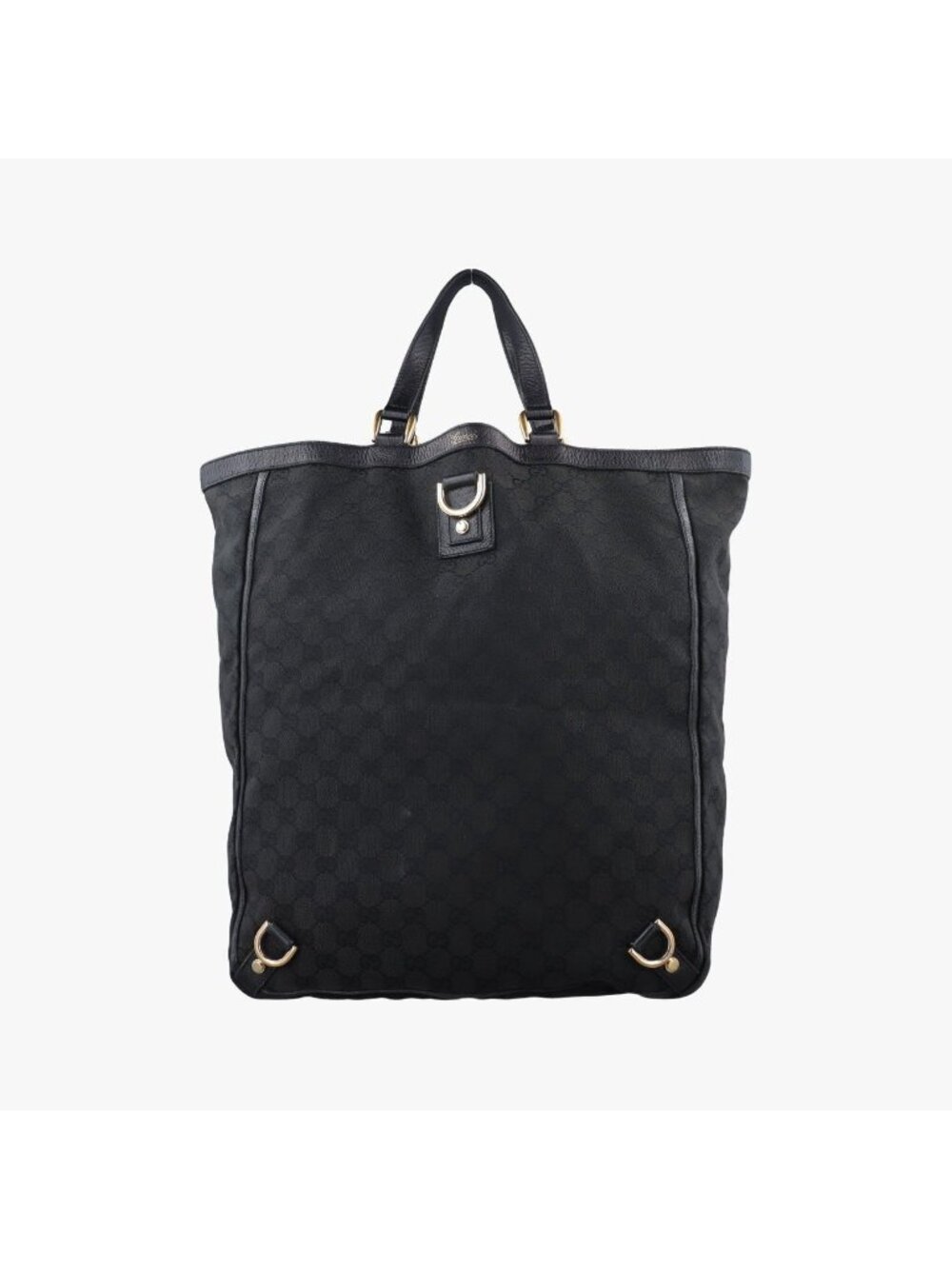 Gucci Abbey Black Canvas Leather